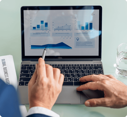 G-tech business brainstorming graph chart report data concept 1